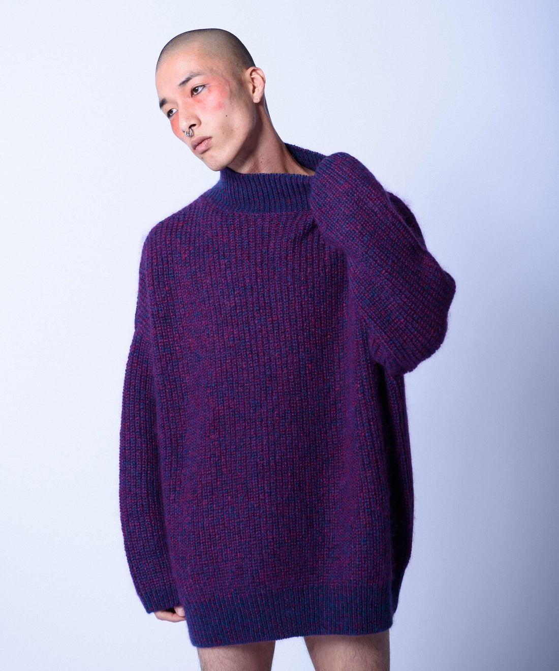 SEIDE MOHAIR BIG KNIT ACID / HERREN