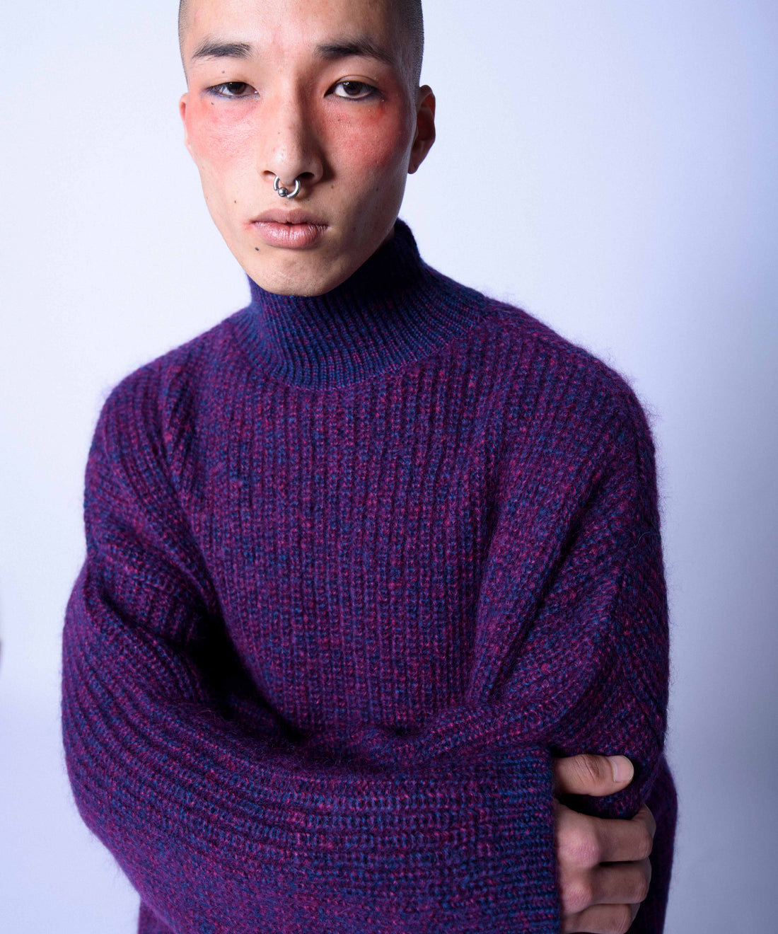 SEIDE MOHAIR BIG KNIT ACID / HERREN