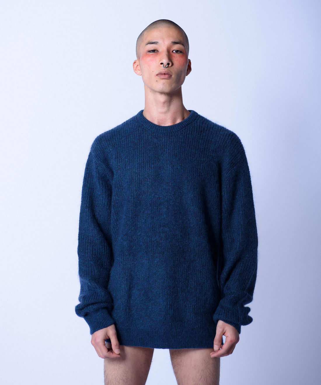 PULLOVER AUS MOHAIR EXTRAKID MITTERNACHTSBLAU / HERREN