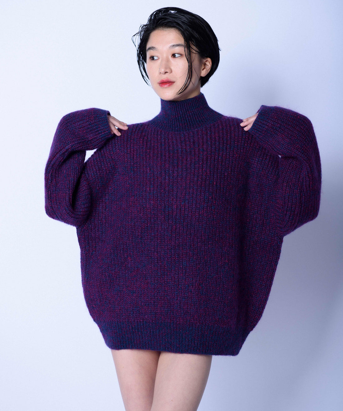 SEIDE MOHAIR BIG KNIT ACID / DAMEN