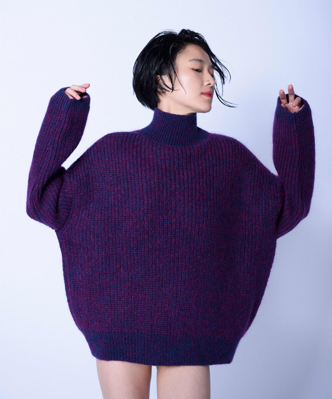 SEIDE MOHAIR BIG KNIT ACID / DAMEN