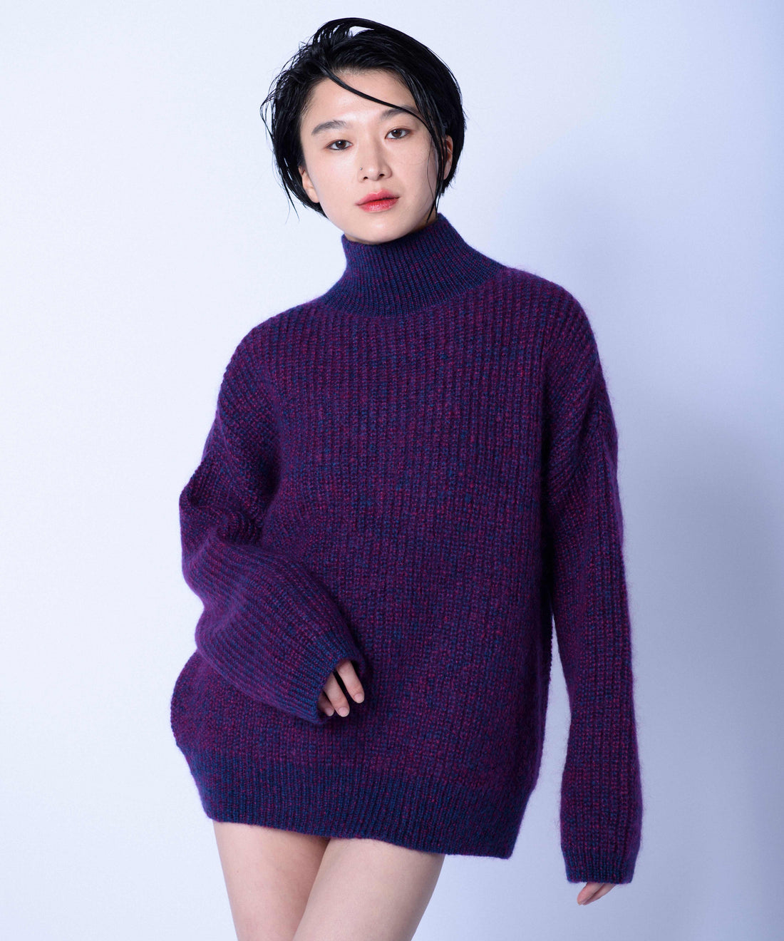 SEIDE MOHAIR BIG KNIT ACID / DAMEN