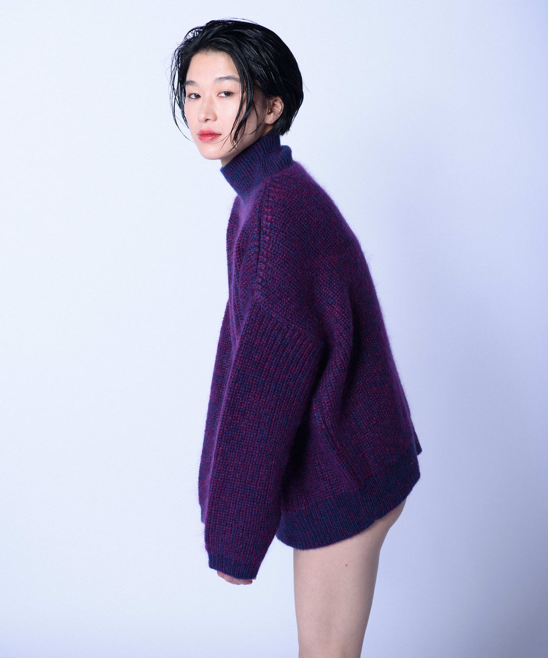 SEIDE MOHAIR BIG KNIT ACID / DAMEN